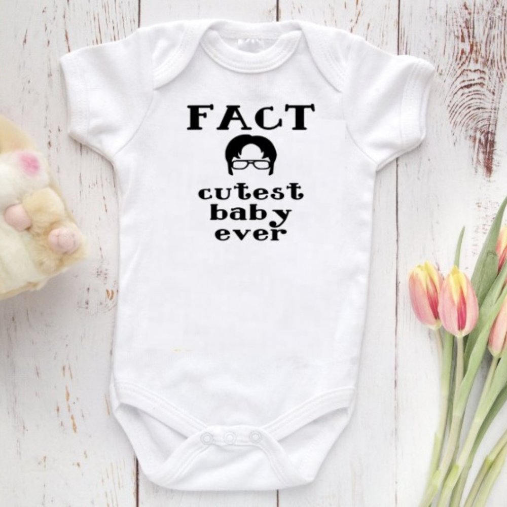 The OFFICE FACT Cutest Baby Ever Onesie